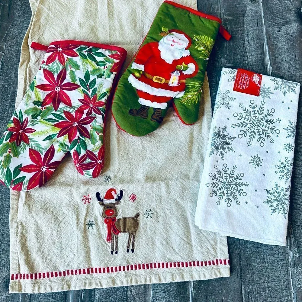 Christmas Kitchen Holiday Dish Towels 2-pc Set